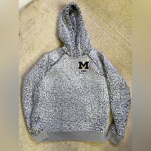 VS PINK Michigan Plush Hoodie Size XS